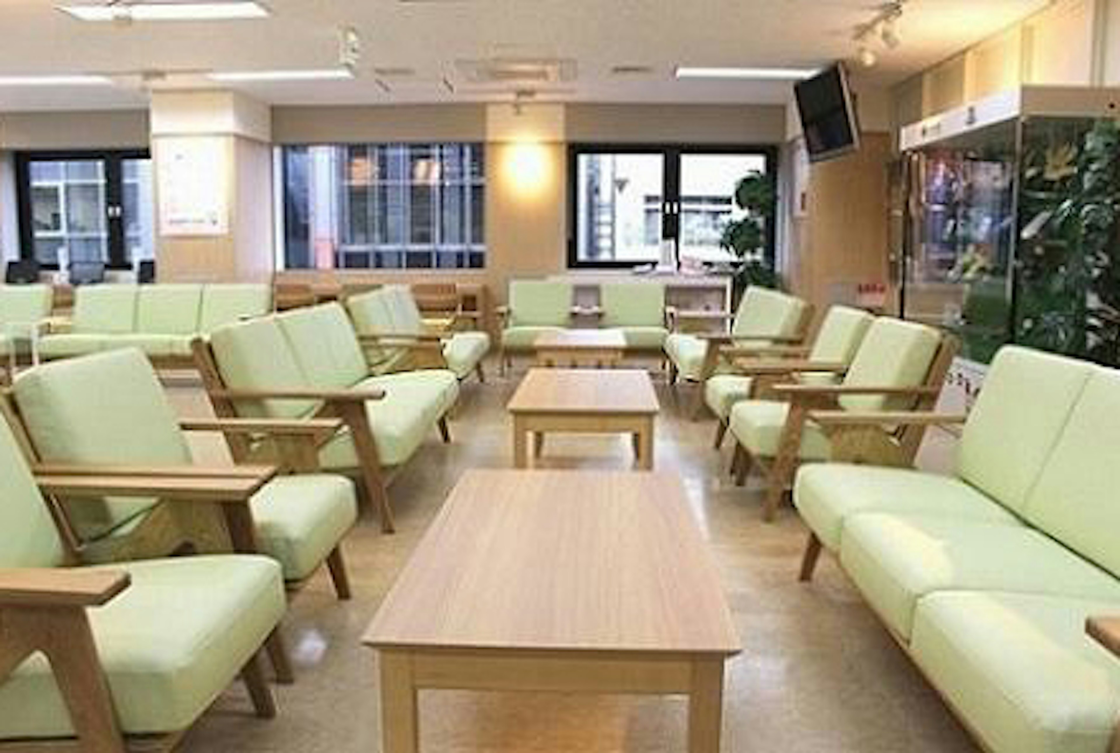 落ち着いた雰囲気の中でゆったりと休憩できる空間