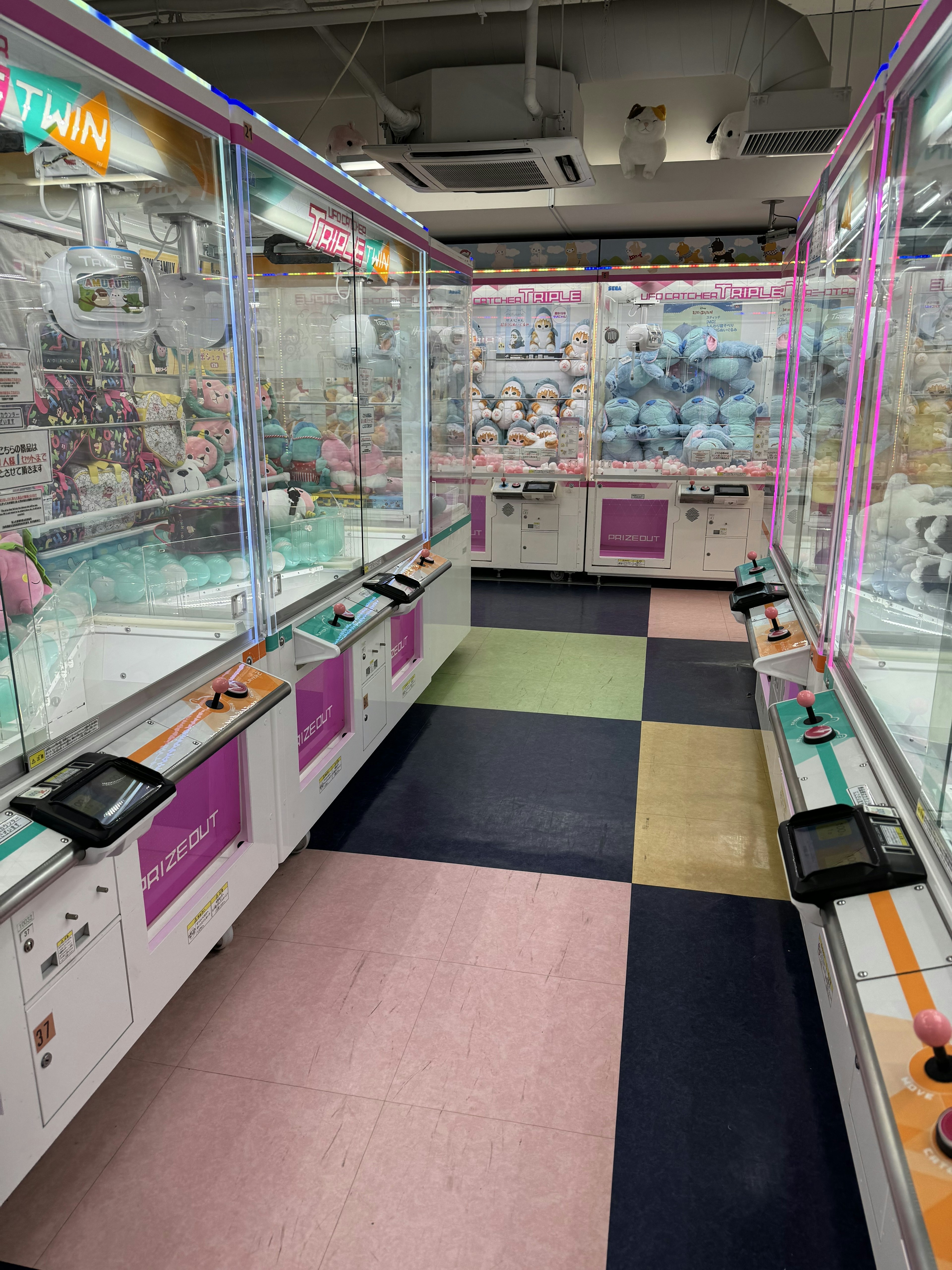 GAOの店内のUFOキャッチャー