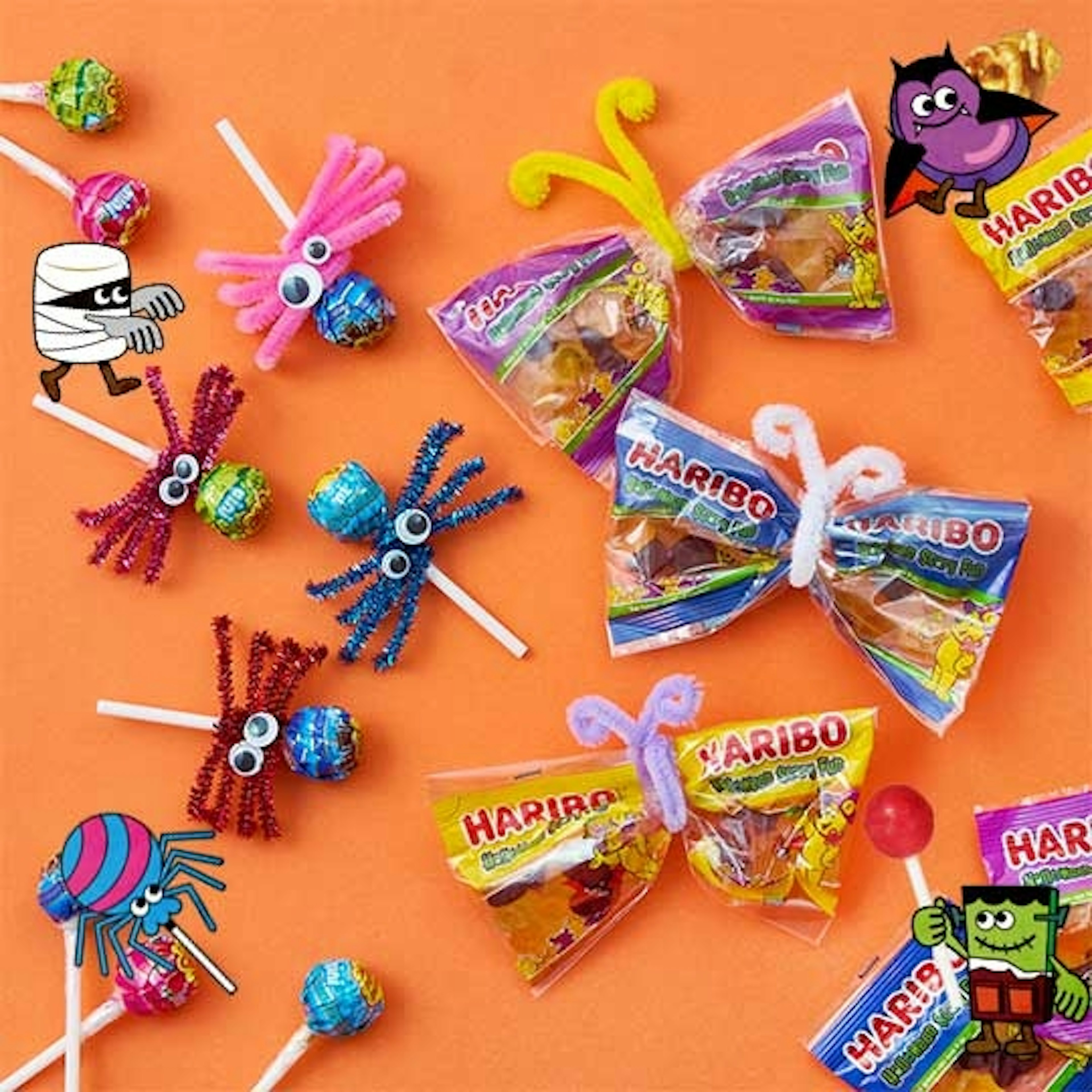 ハロウィンギフトやパーティにぴったりなキュートなお菓子の画像。