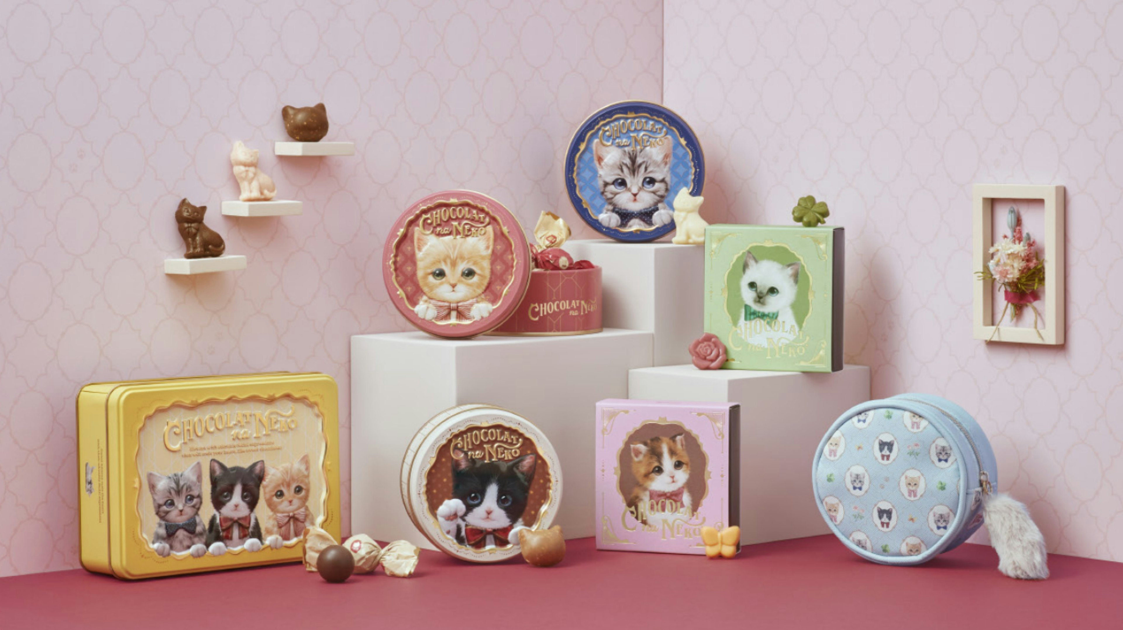 バレンタインにぴったりなかわいい猫のチョコレートシリーズ