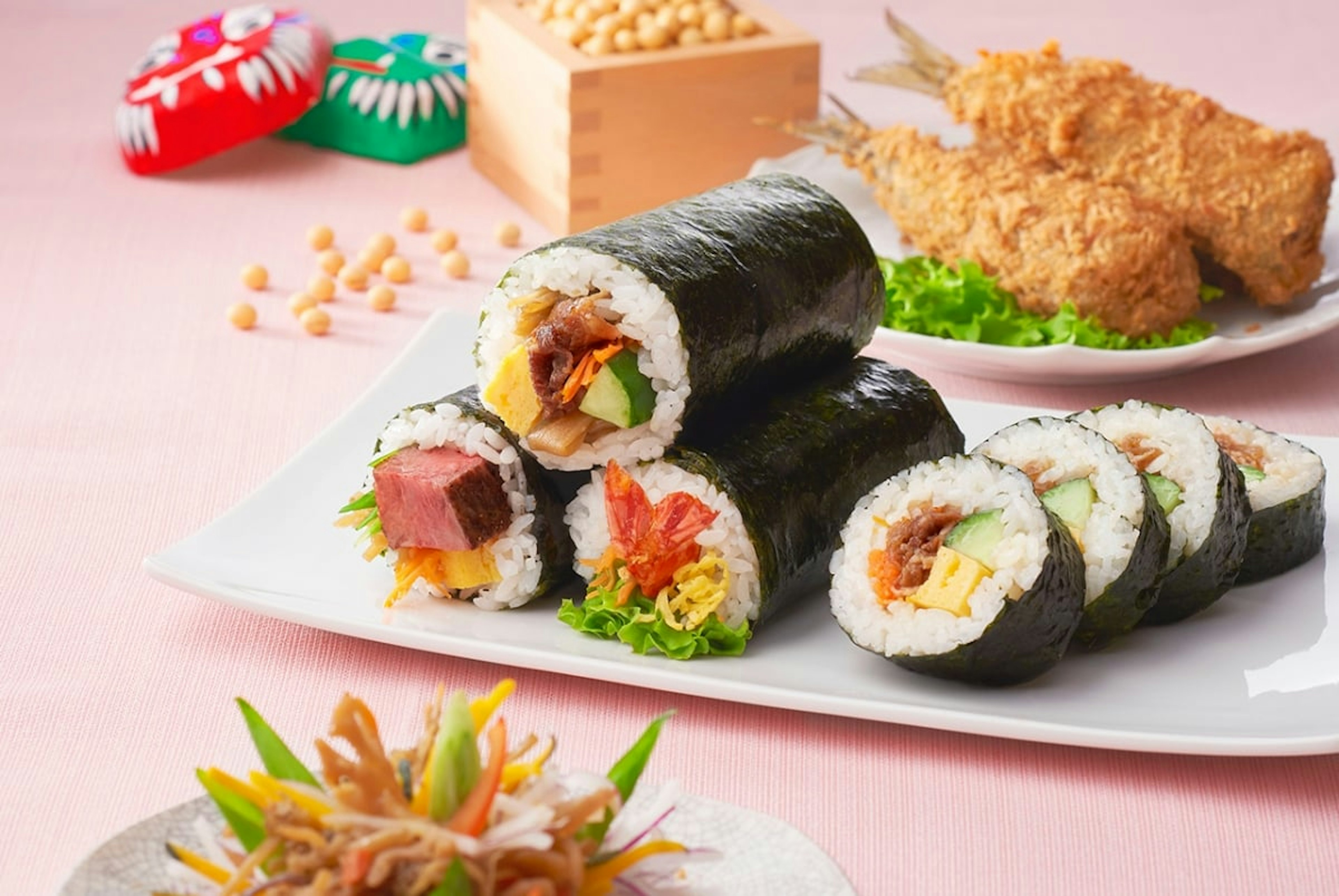 新鮮な具材がたっぷり詰まった美味しい恵方巻