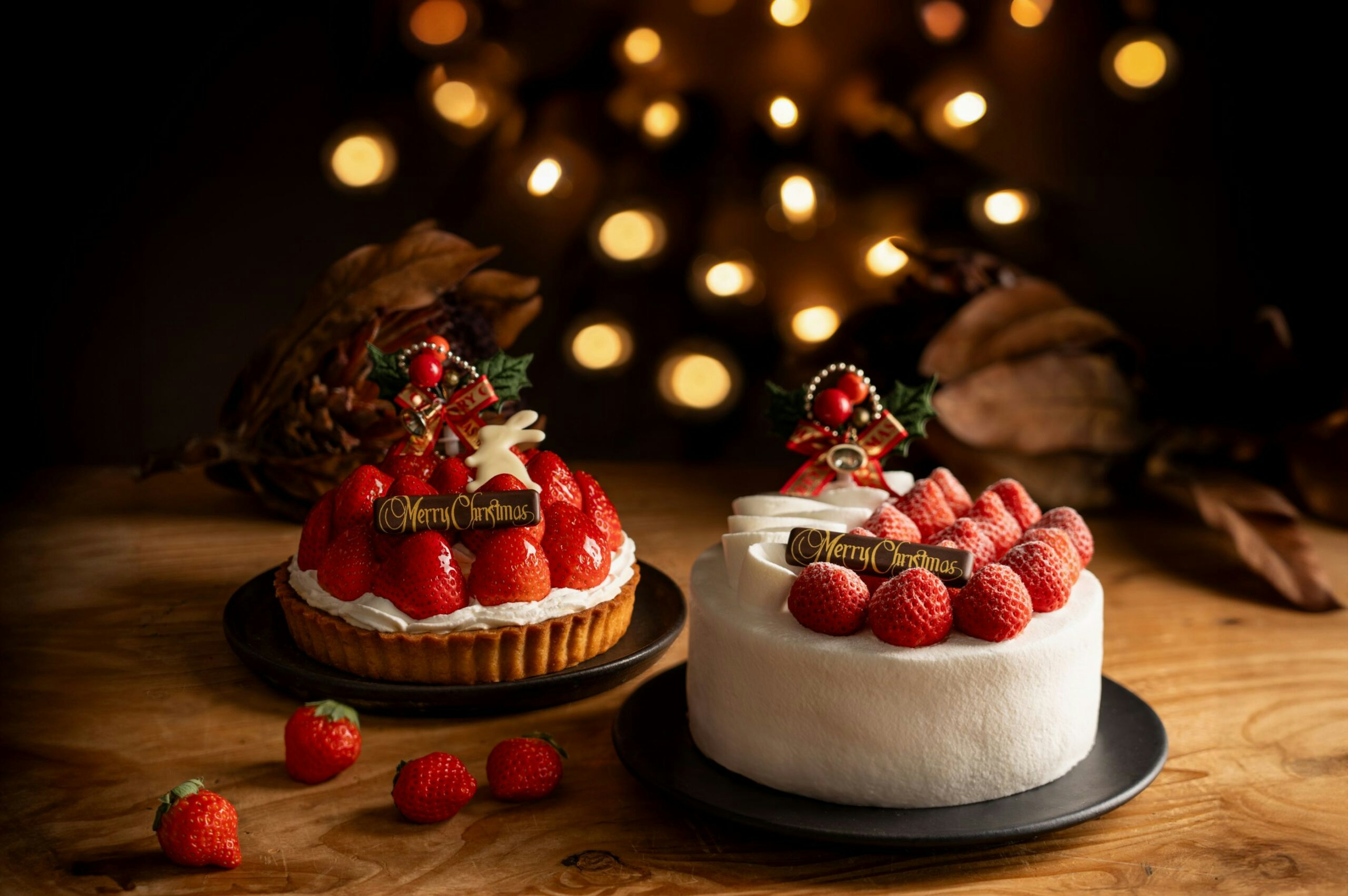 いちびこのいちご尽くしの特製クリスマスケーキ