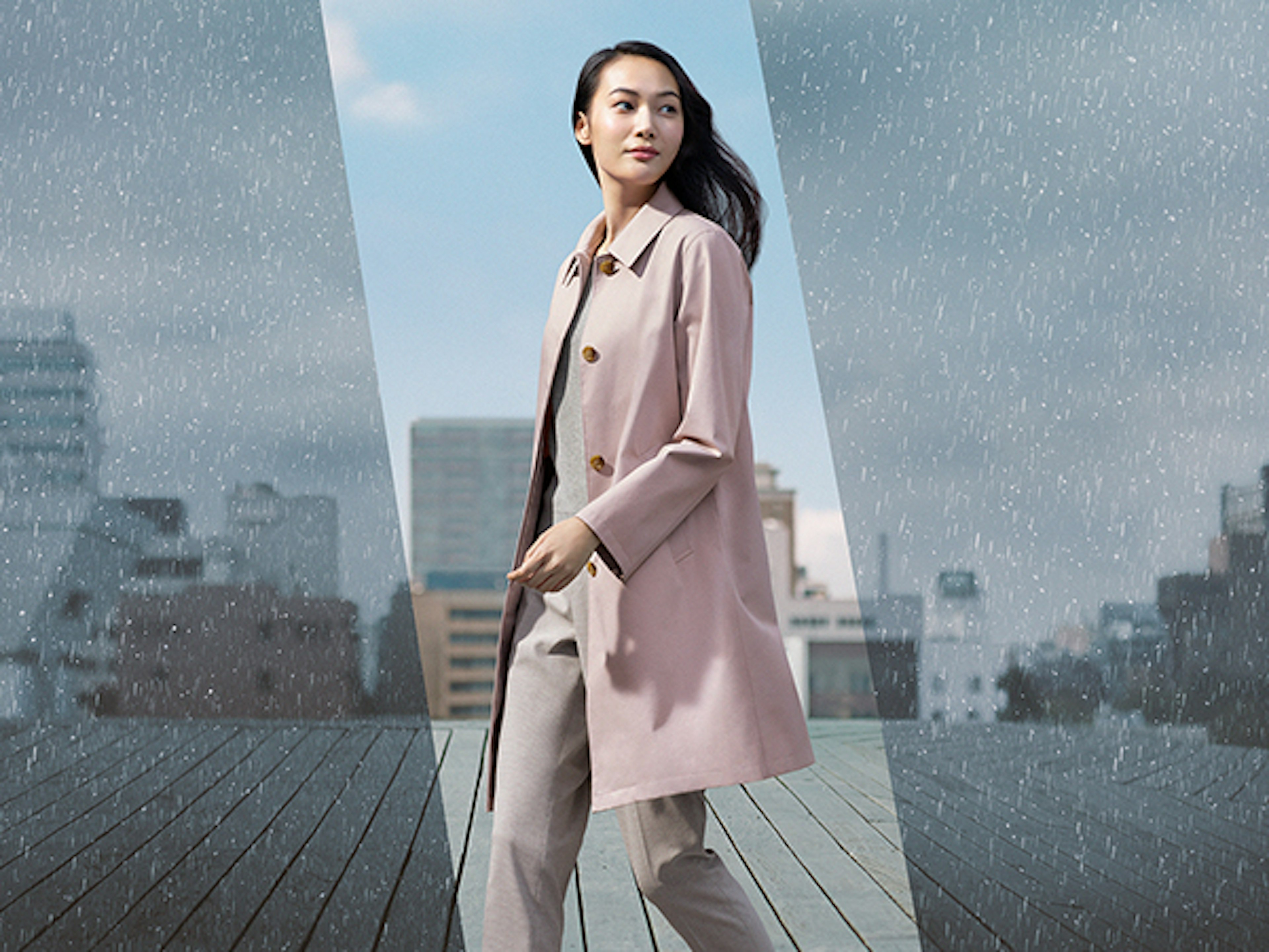 雨の日も快適に過ごせるオフィスカジュアルコーデ