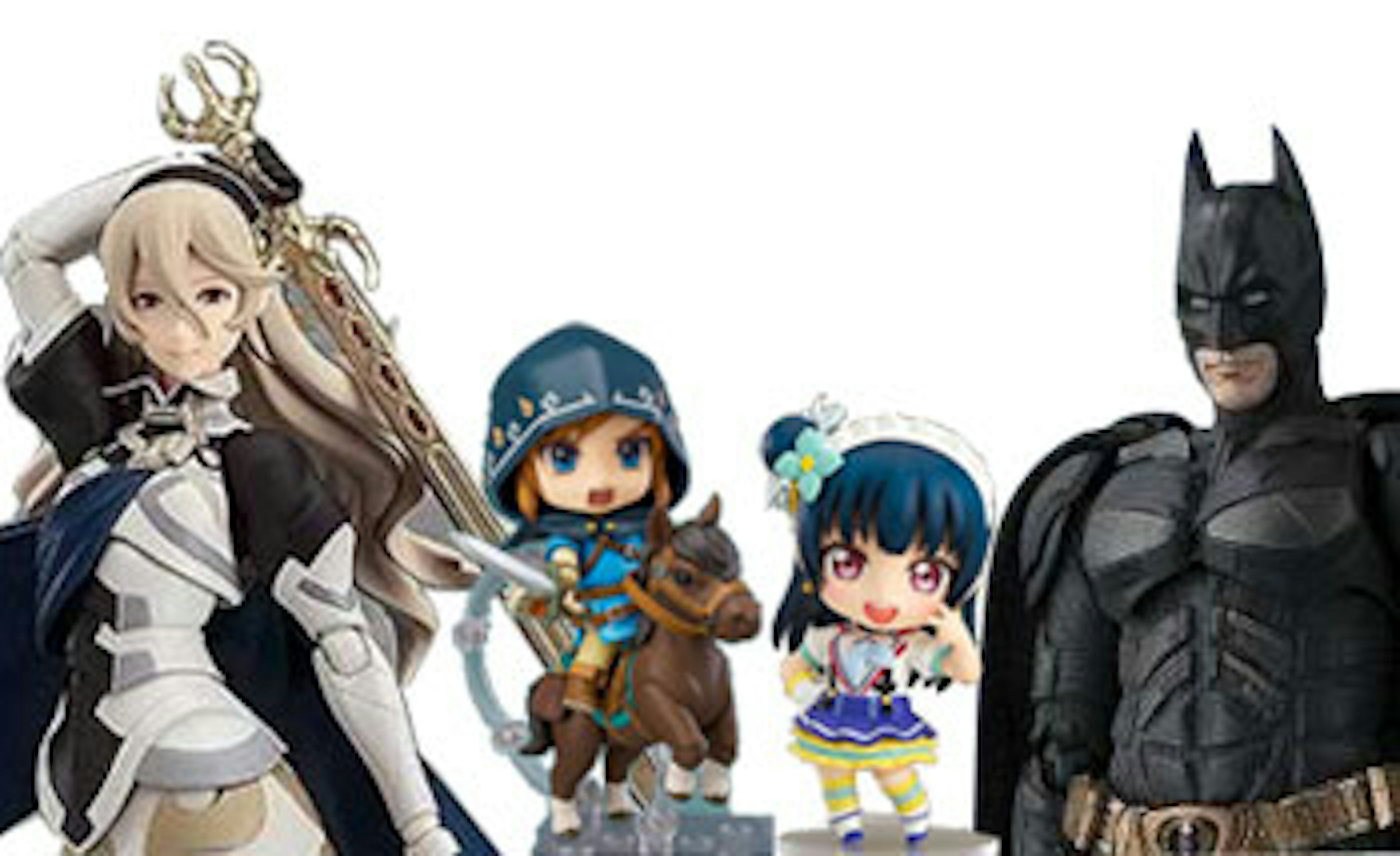 人気アニメキャラクターのフィギュアが勢揃い