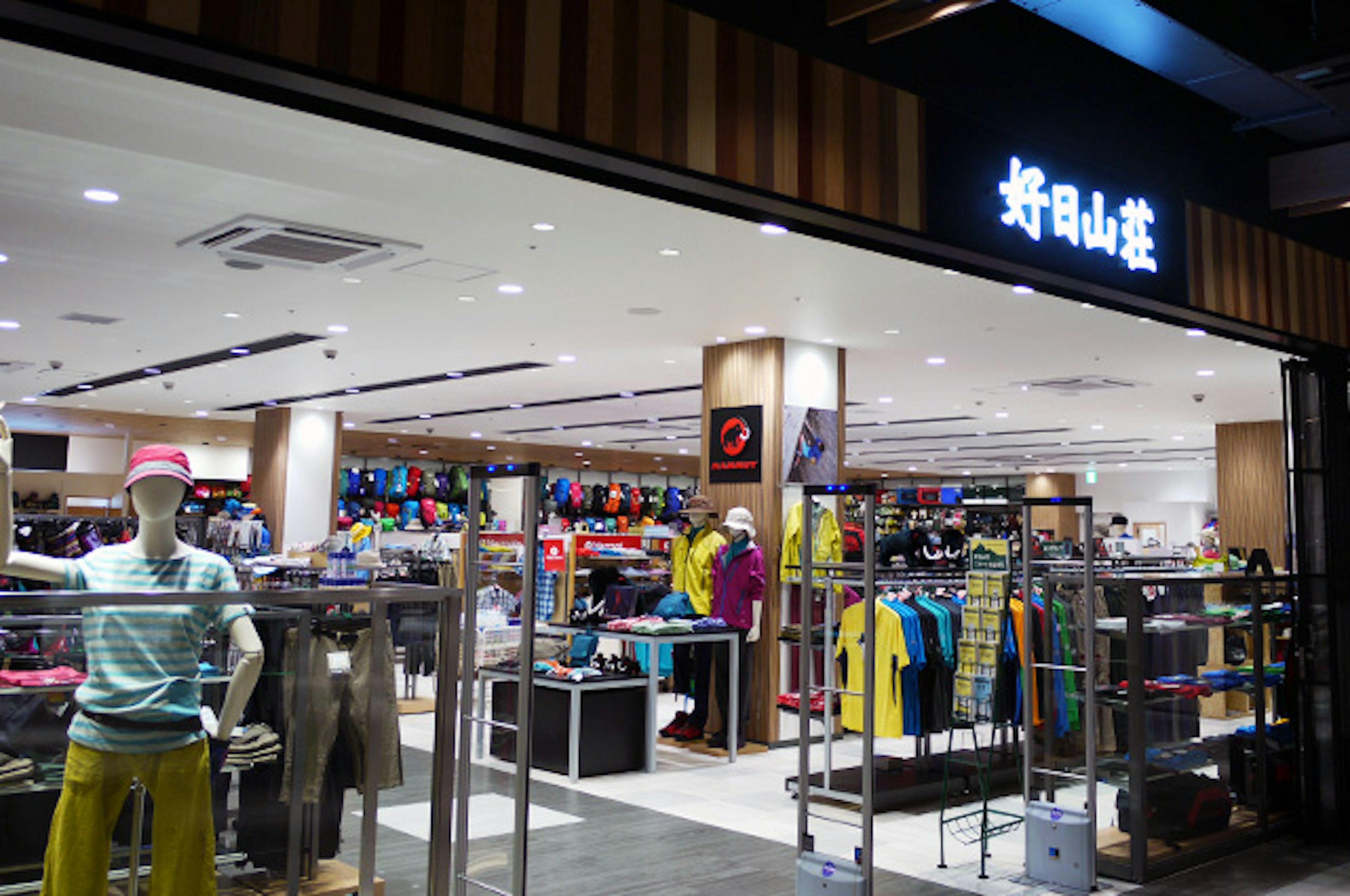 アウトドア用品が充実した店舗で手袋も豊富に揃っています