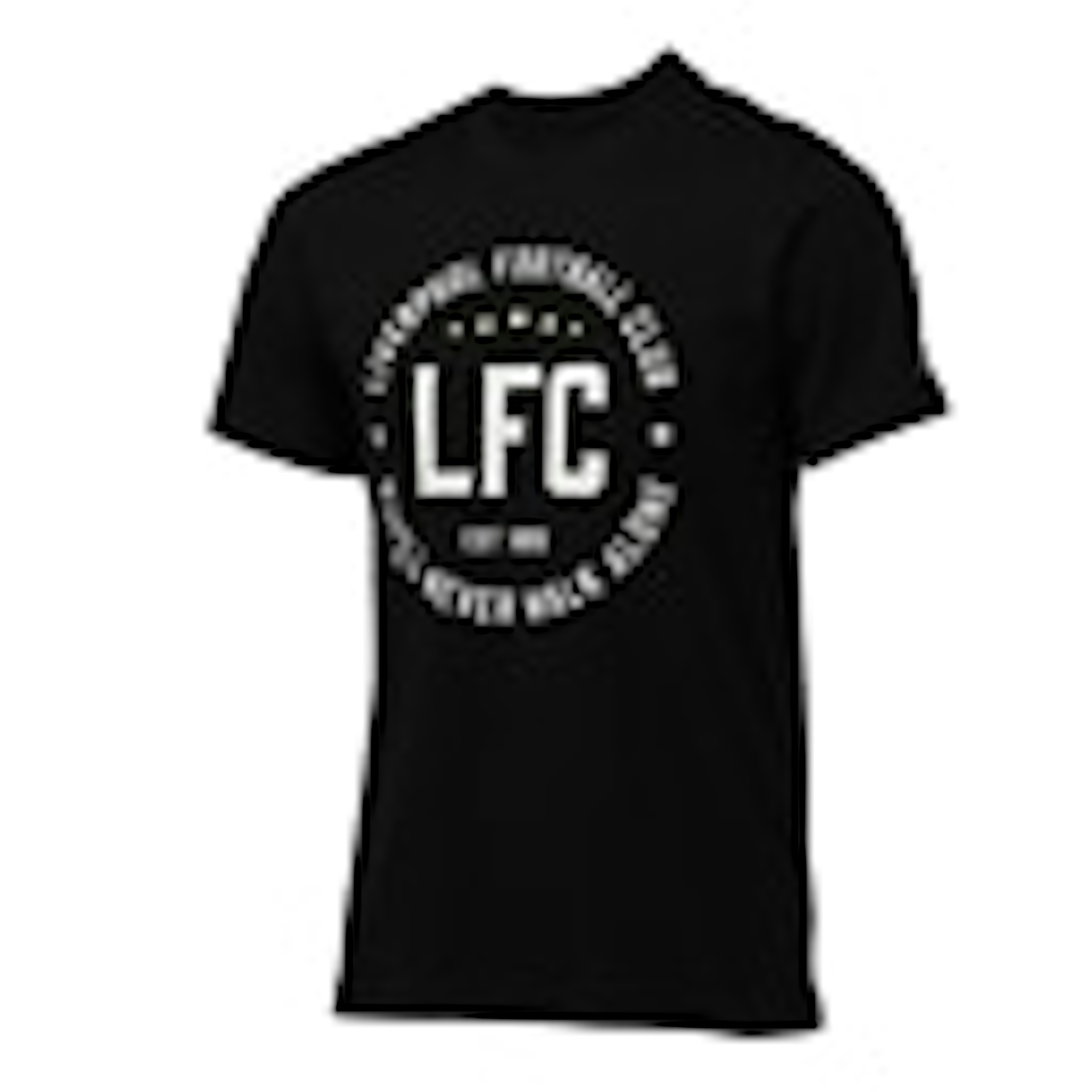 シンプルでスタイリッシュな黒のLFCロゴTシャツ