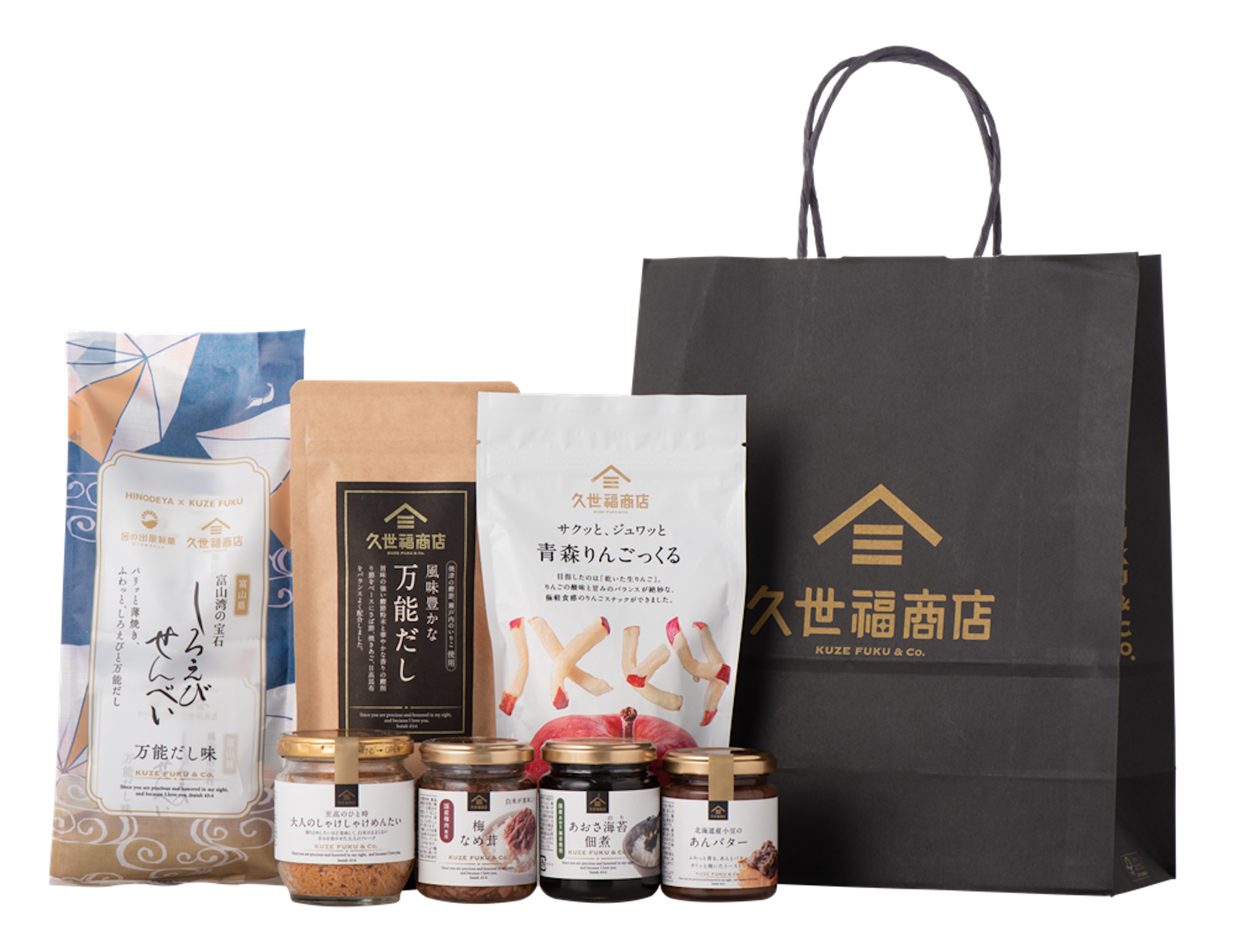久世福商店の店舗に並ぶ福袋は初売りでも手に入ります