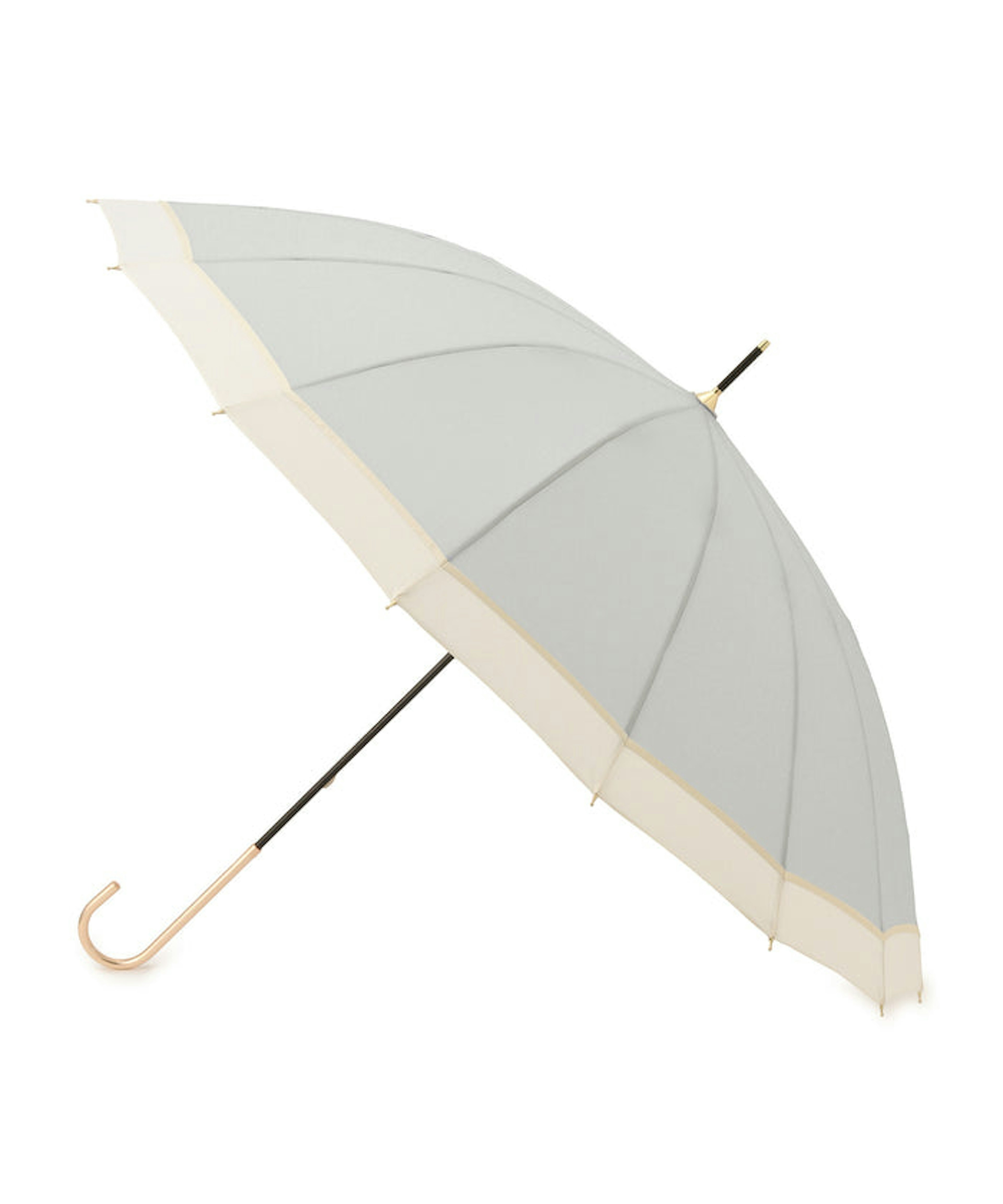 ロペピクニックのグレーの晴雨兼用ロングアンブレラ