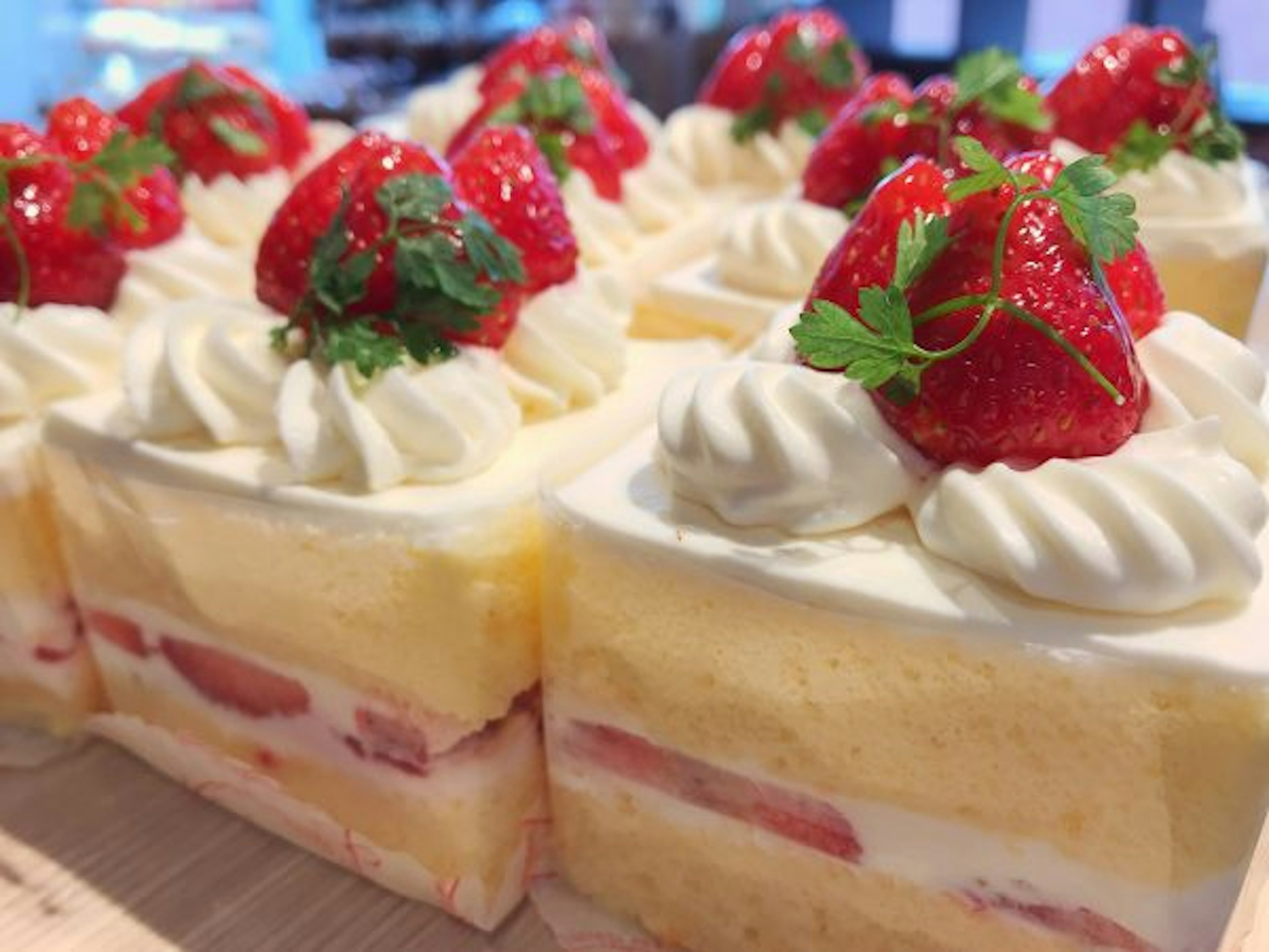 新鮮な苺がたっぷりのふわふわショートケーキ