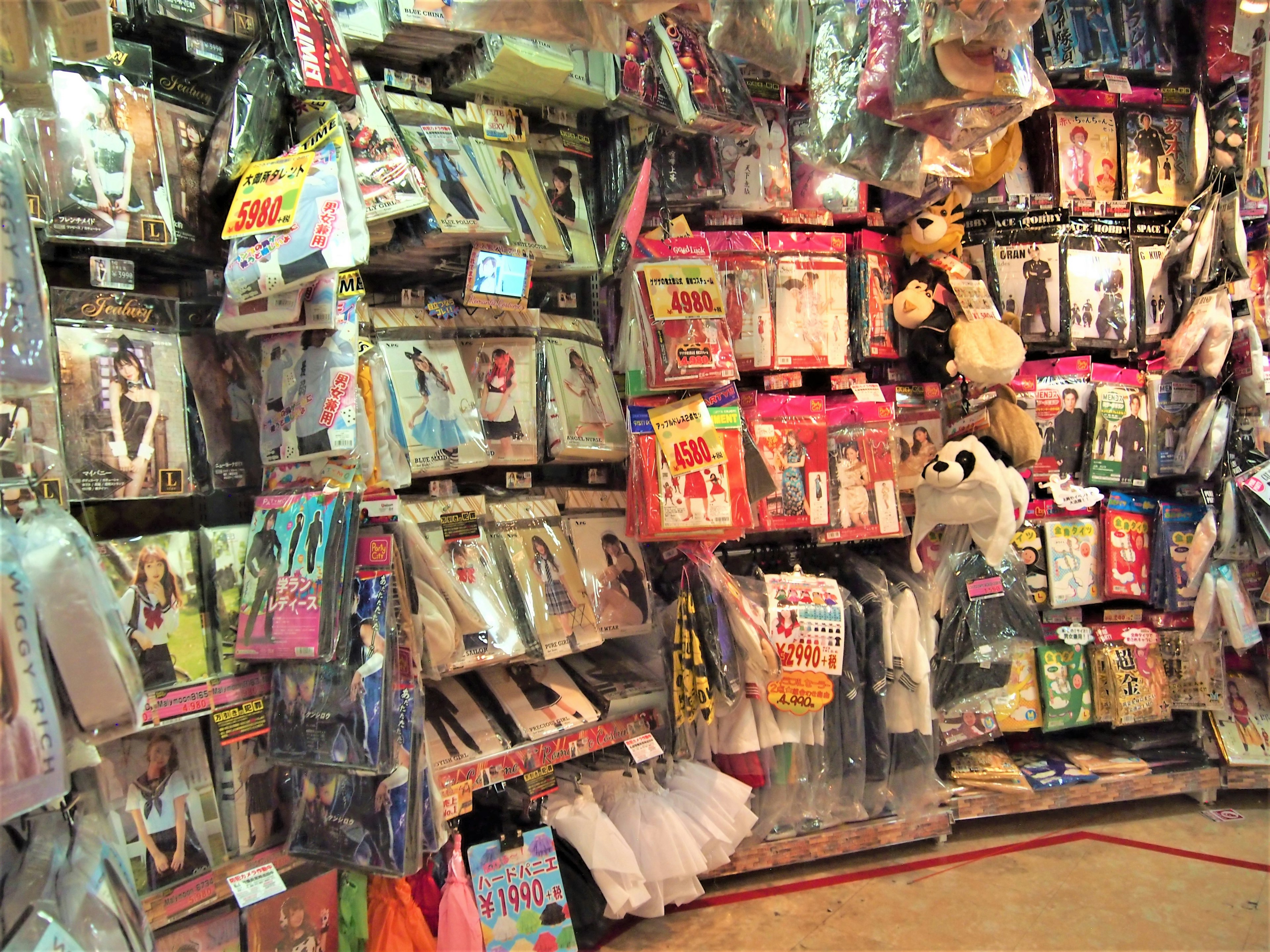 ドン・キホーテ新宿歌舞伎町店のコスチュームコーナー